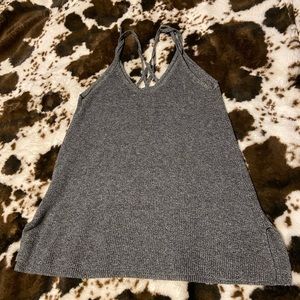 Grey wool cami top